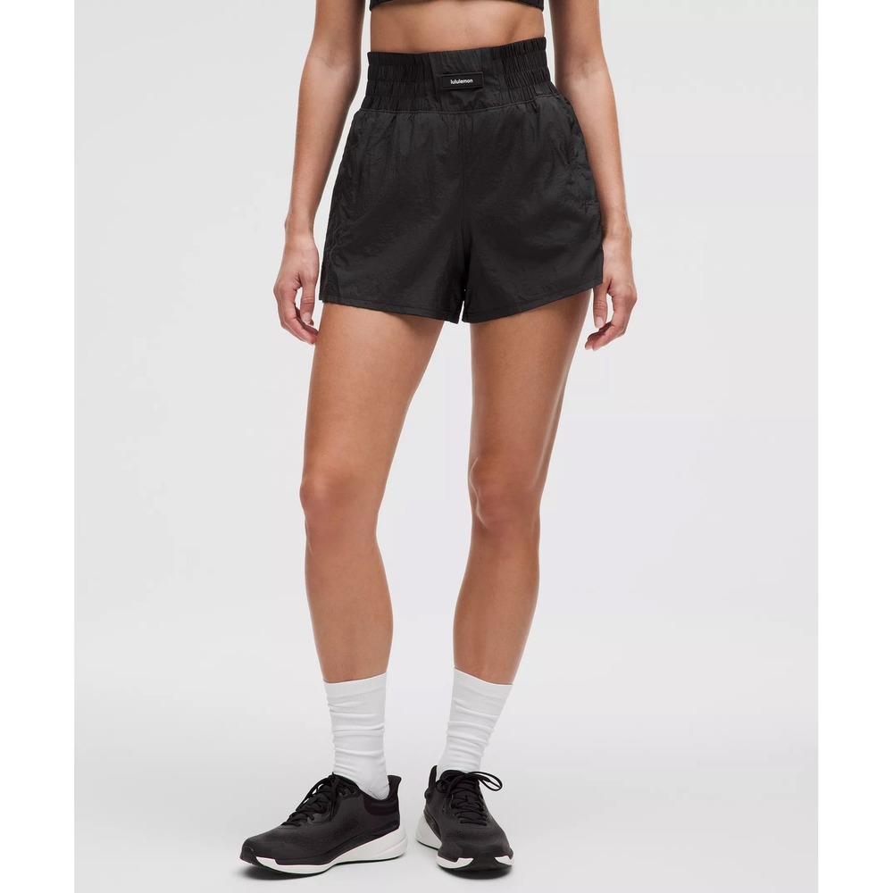 Lululemon Lightweight Super High Rise Training Short 4" Black Gym Womens 2